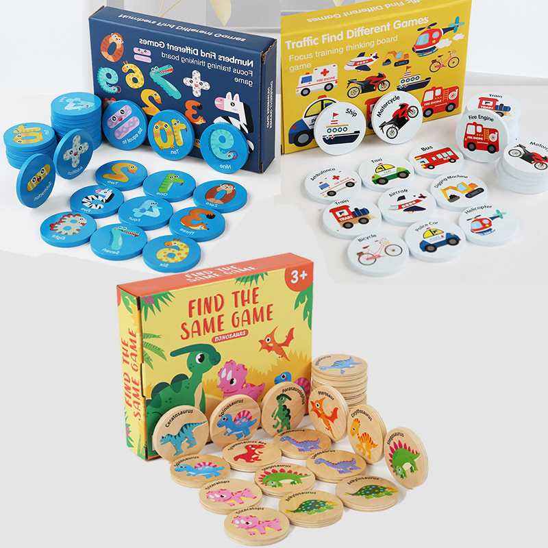 Board Game Word - Детская развивающая деревянная игра на память: