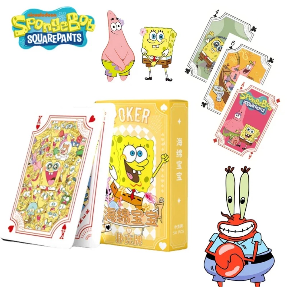 Board Game Box - 54 листа/коробка, игральные карты с Губкой