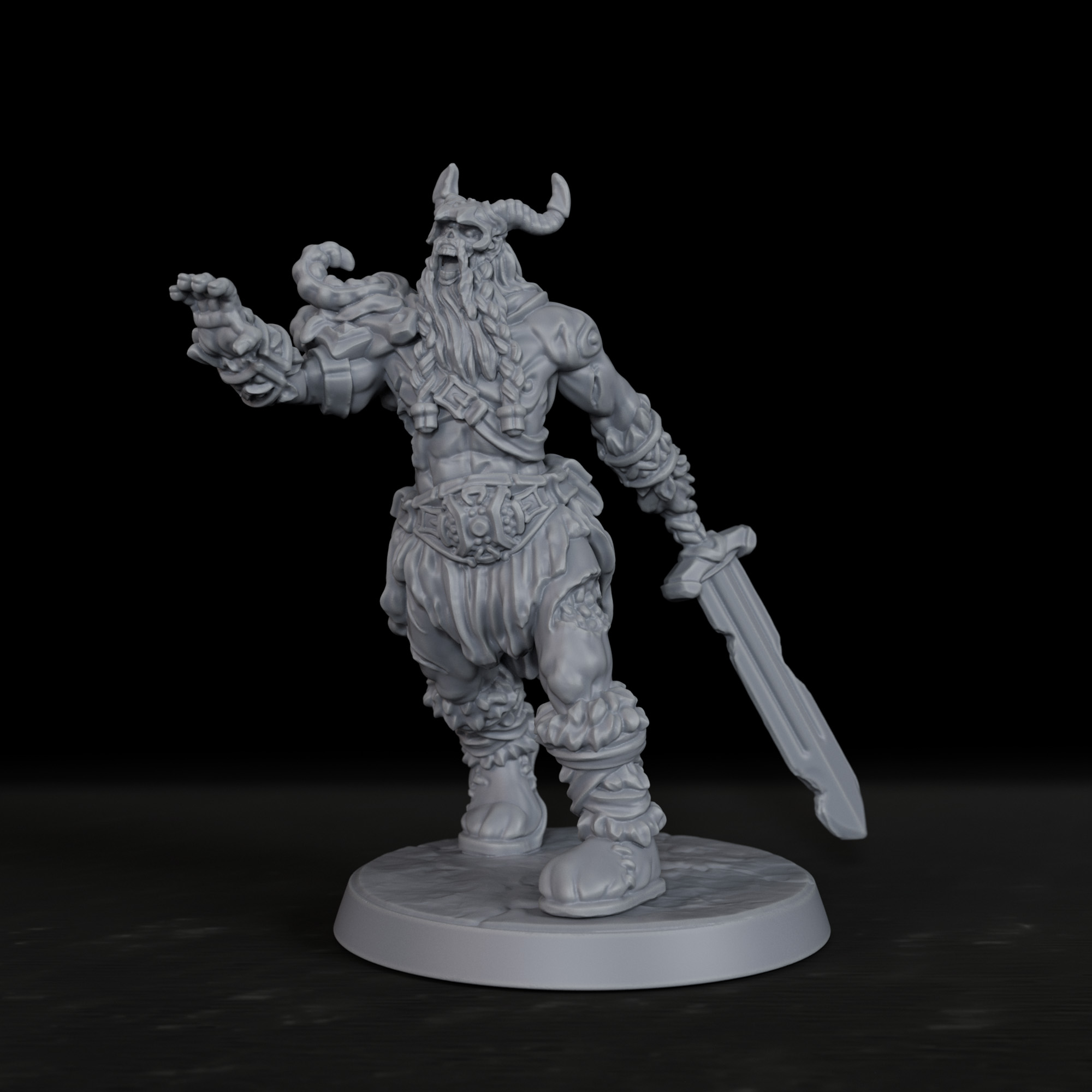 Board Game Zombies - Миниатюра RPG Zombie Frost Giant -