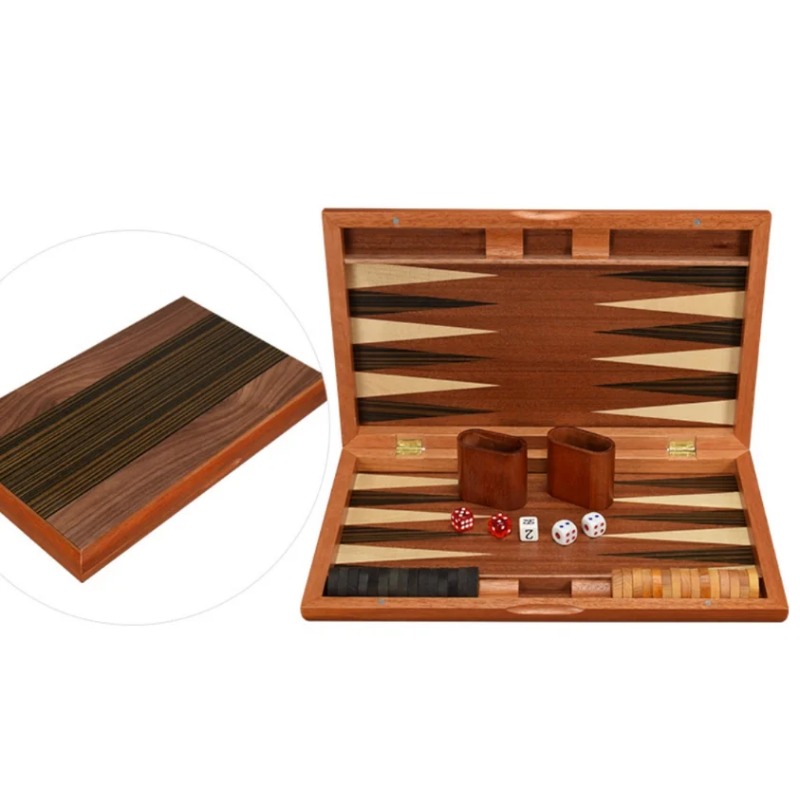 Board Game Zenith - Высококачественные деревянные нарды, складные и портативные,