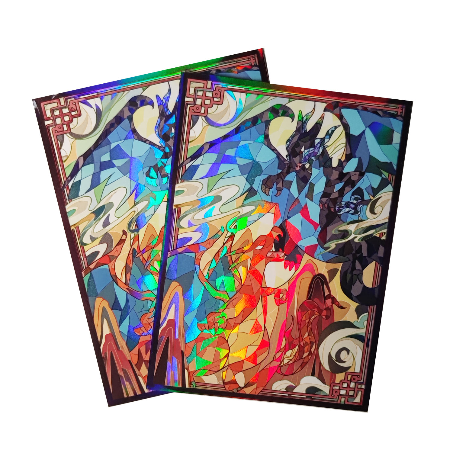 Board Game Illustrator - 60ct голографические рукава для карт 66x91