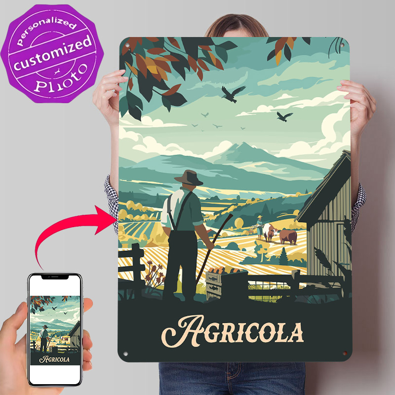 Board Game Illustrator - Металлический постер с 3D-текстурой и иллюстрацией