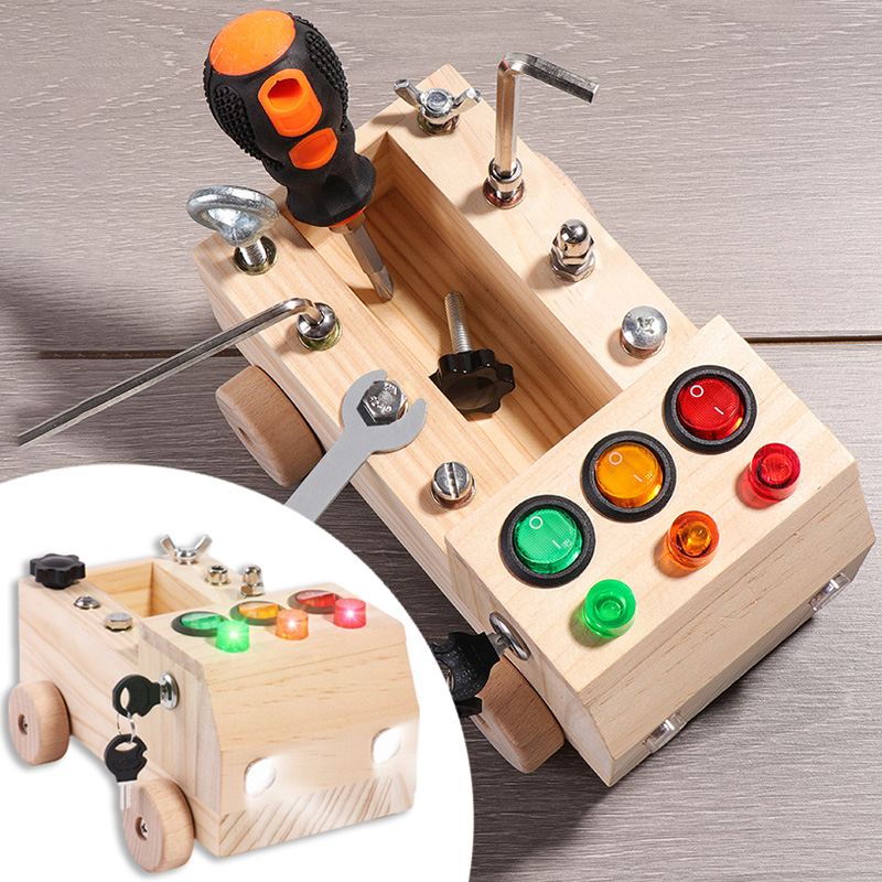 Board Game Organization - Деревянная доска Монтессори, сенсорные игрушки, переключатель,