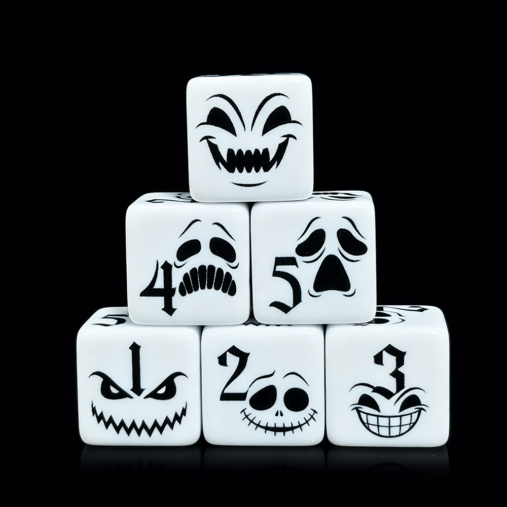 Board Game Horror - 12 шт. акриловых игральных кубиков D6