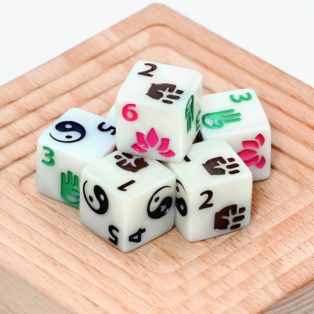 Набор из 6 многогранных играль – обзор и цена Board Game Zen