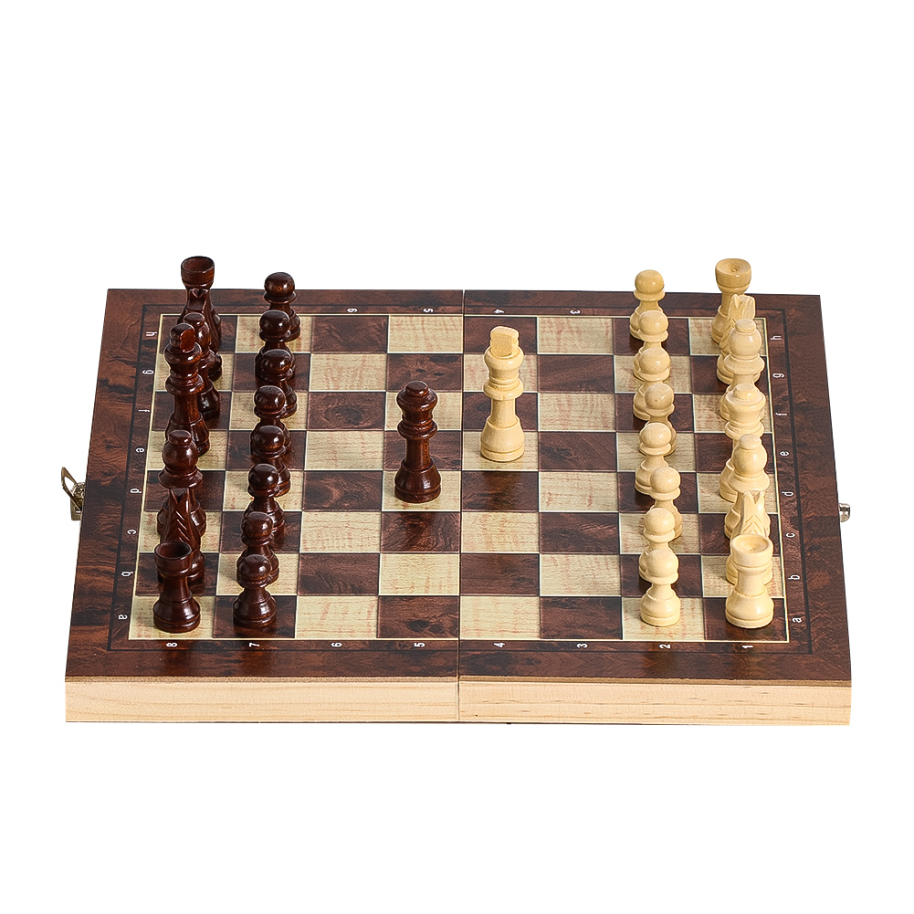 Деревянные шашки 3-в-1, нарды  – обзор и цена Board Game Zenith