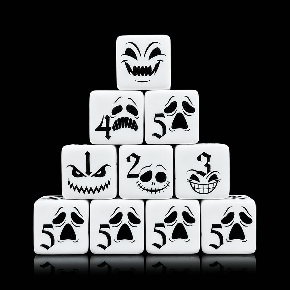 12 шт. акриловых игральных куб – обзор и цена Board Game Horror